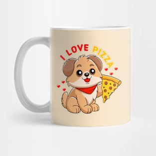 I love pizza dog Mug